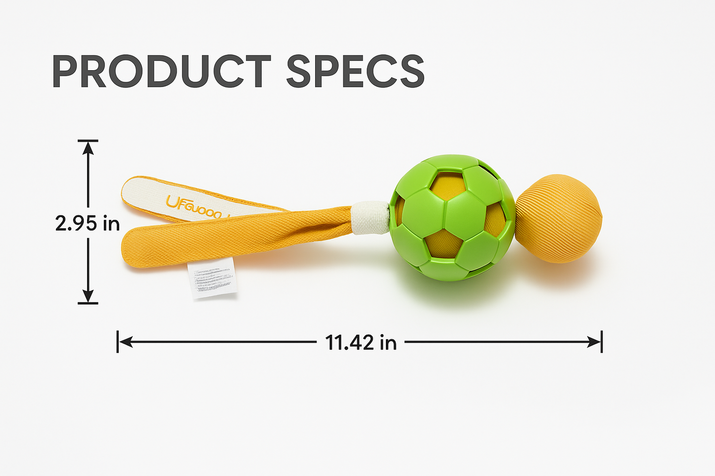 Durable Rubber Soccer Toy for Dogs