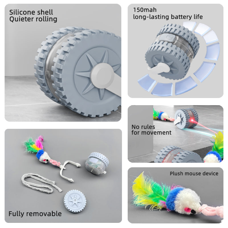 Interactive Laser & Mouse Cat Toy